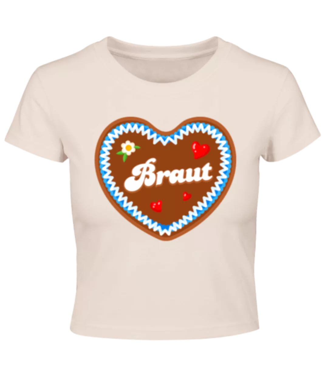 JGA Braut Lebkuchenherz · Crop T-Shirt günstig online kaufen