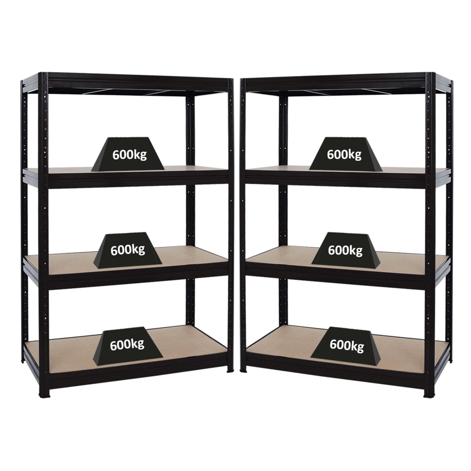 PROREGAL Mega Deal 2er-Sparset Profi-Schwerlastregal DINO HxBxT 180x120x60c günstig online kaufen