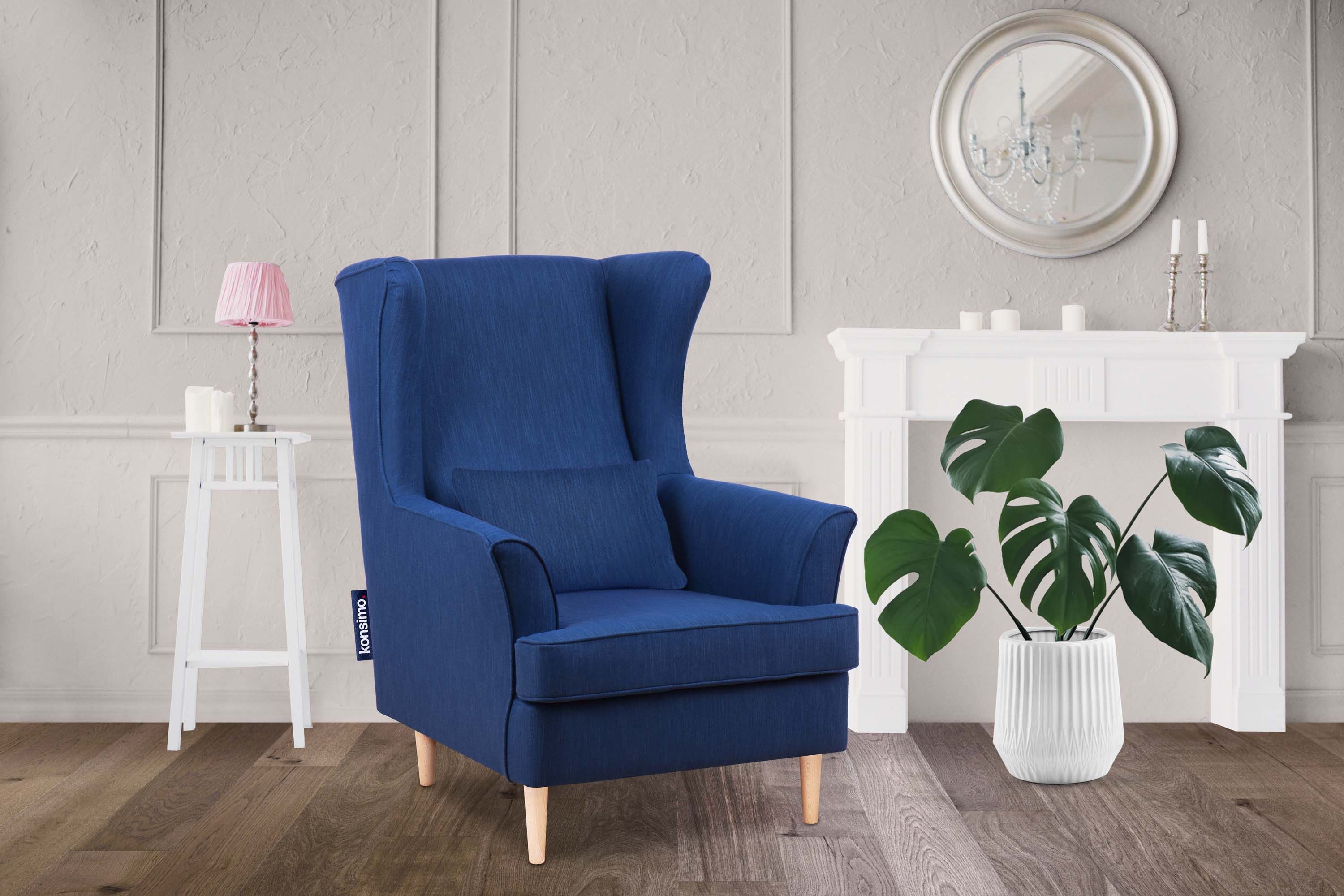 KONSIMO® Ohrensessel STRALIS Sessel, zeitloses Design günstig online kaufen