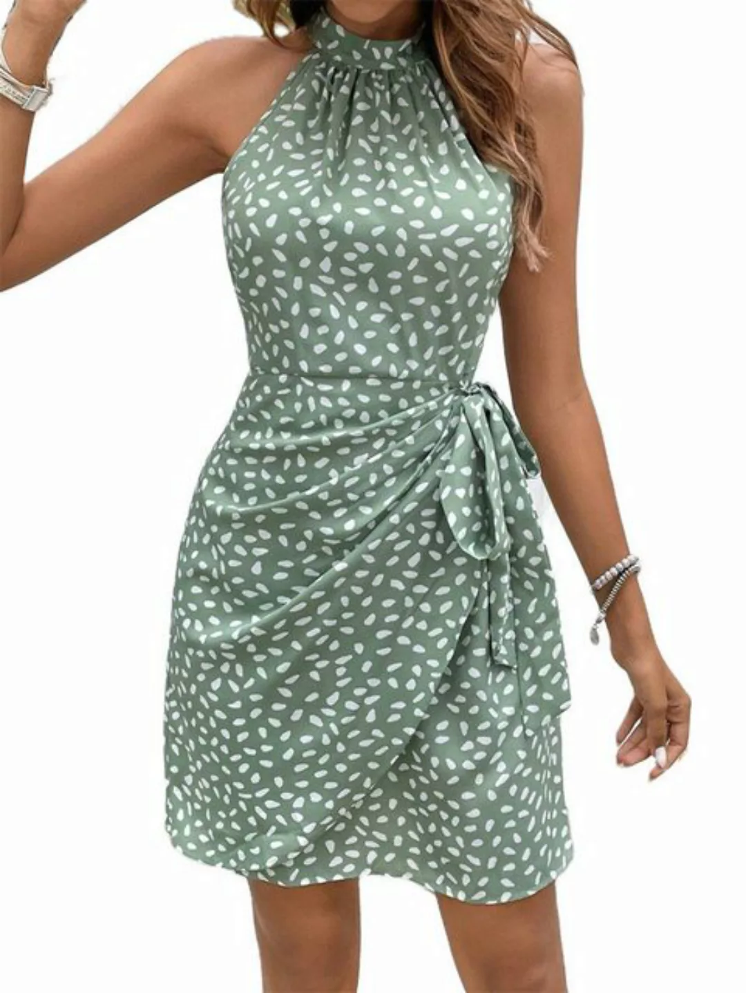 AFAZ New Trading UG Sommerkleid Damen Sommermode Neckholder ärmelloses Klei günstig online kaufen
