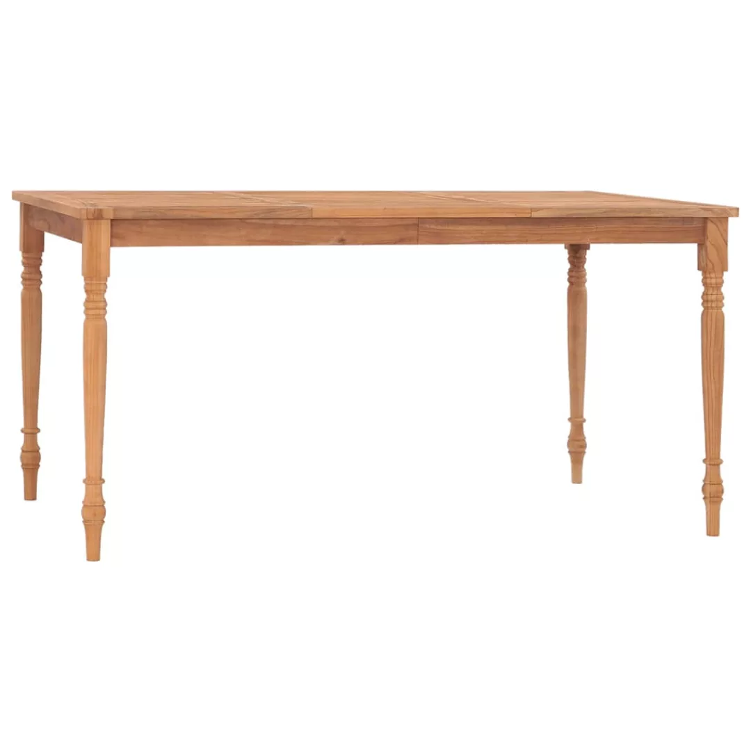 Batavia-tisch 150x90x75 Cm Teak Massivholz günstig online kaufen