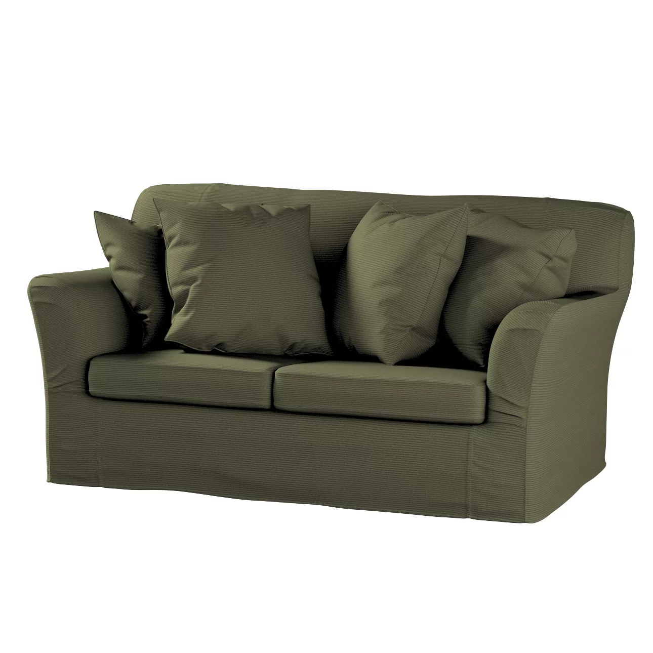 Bezug für Tomelilla 2-Sitzer Sofa nicht ausklappbar, olivgrün, Sofahusse, T günstig online kaufen