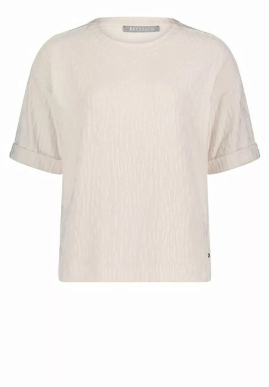 Betty&Co Sweatshirt Sweat Kurz 1/2 Arm, White Sand günstig online kaufen
