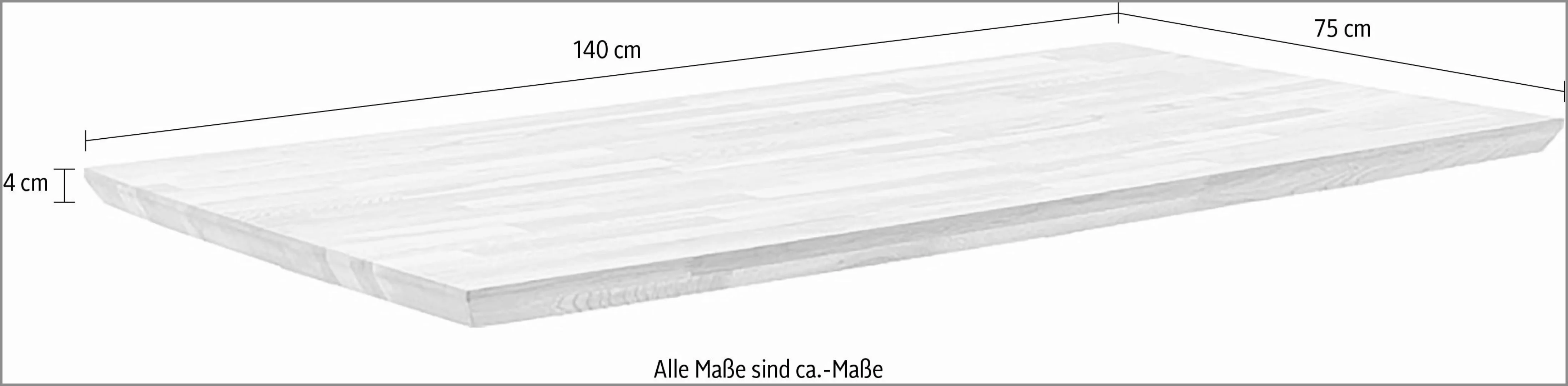 MCA living Esstischplatte Zeballos Tischplatte (1 günstig online kaufen