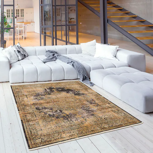 Sanat Teppich »Oasis 1868«, rechteckig, 8 mm Höhe, Wohnzimmer, Kurzflor, Or günstig online kaufen