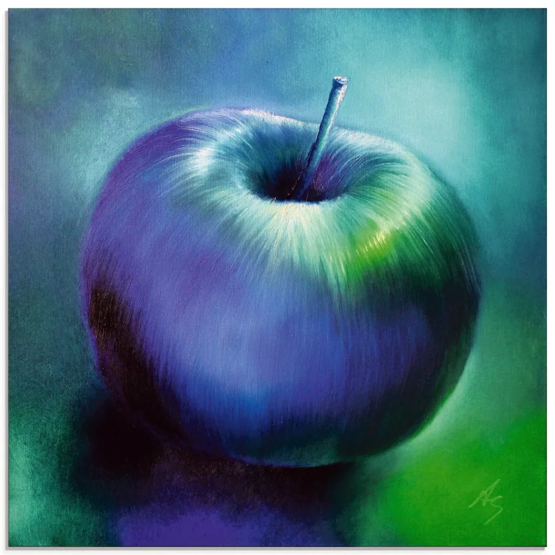 Artland Glasbild »Der blaue Apfel«, Arrangements, (1 St.) günstig online kaufen