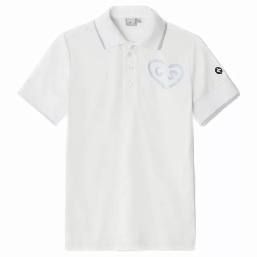 CROSS Poloshirt Cross Ladies Heart Polo Weiss günstig online kaufen