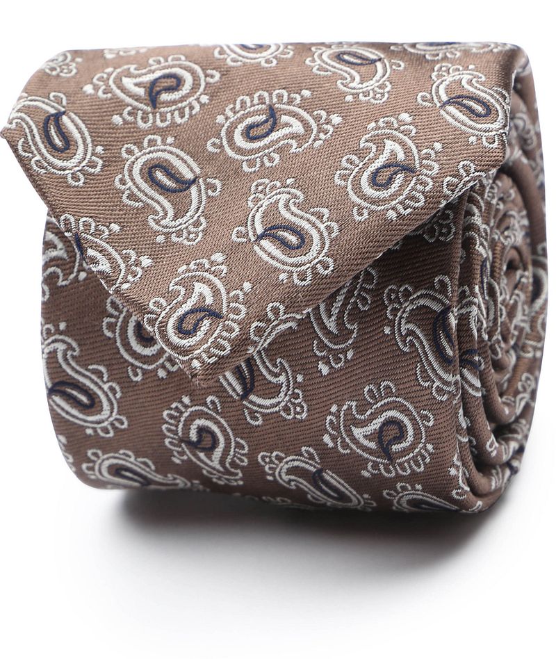 Suitable Krawatte Seide Paisley Camel - günstig online kaufen