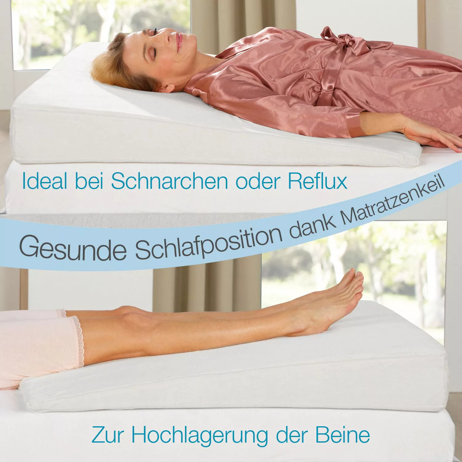 Bestschlaf Matratzenkeil »Reflux«, Weiß, 90x100 cm günstig online kaufen