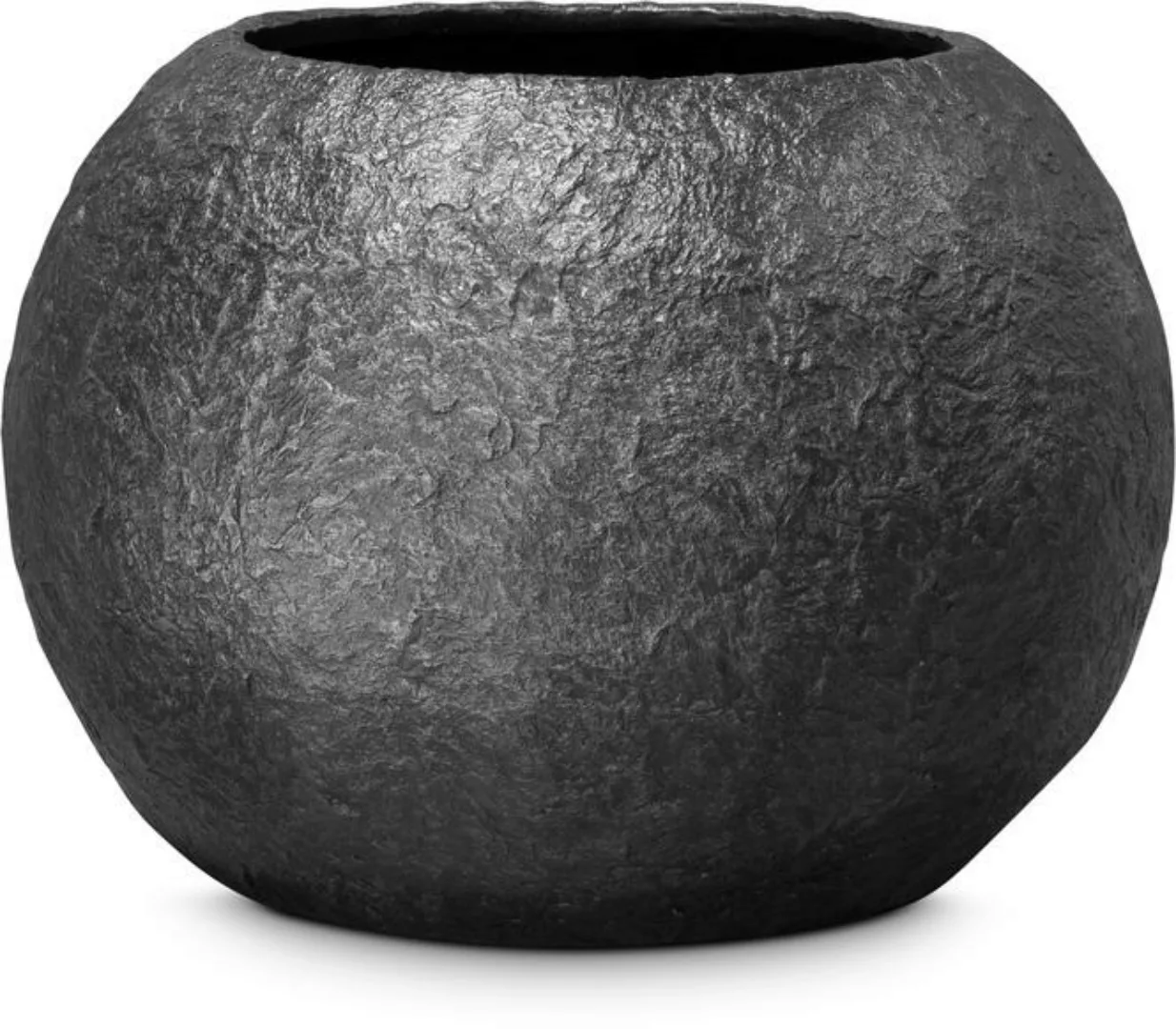 Rocky Gobe Pflanzkugel mit Metallpigmenten Ø 80 cm, Höhe 57 cm black granit günstig online kaufen