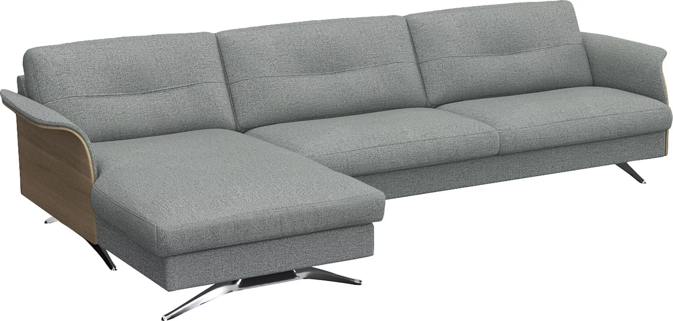 FLEXLUX Ecksofa »Glow, super bequem durch hochwertigem Sitzaufbau mit Feder günstig online kaufen