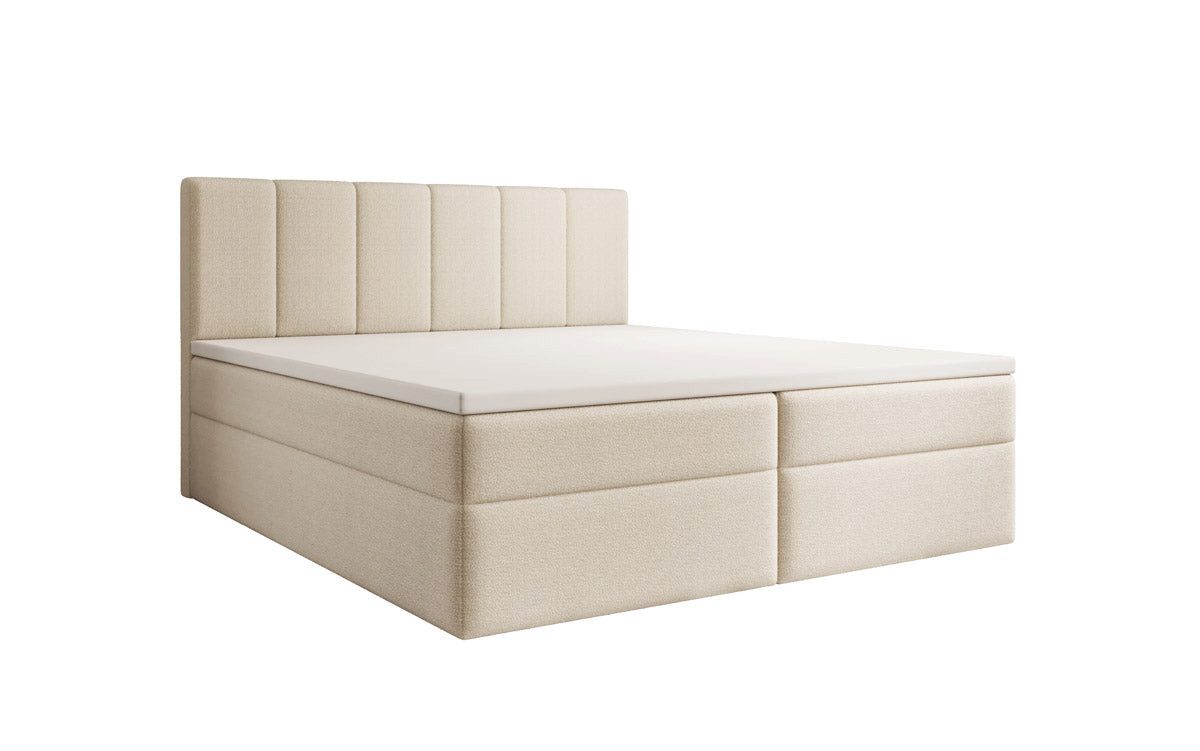 Luxusbetten24 Boxspringbett Aurelia Bouclé, mit Stauraum günstig online kaufen