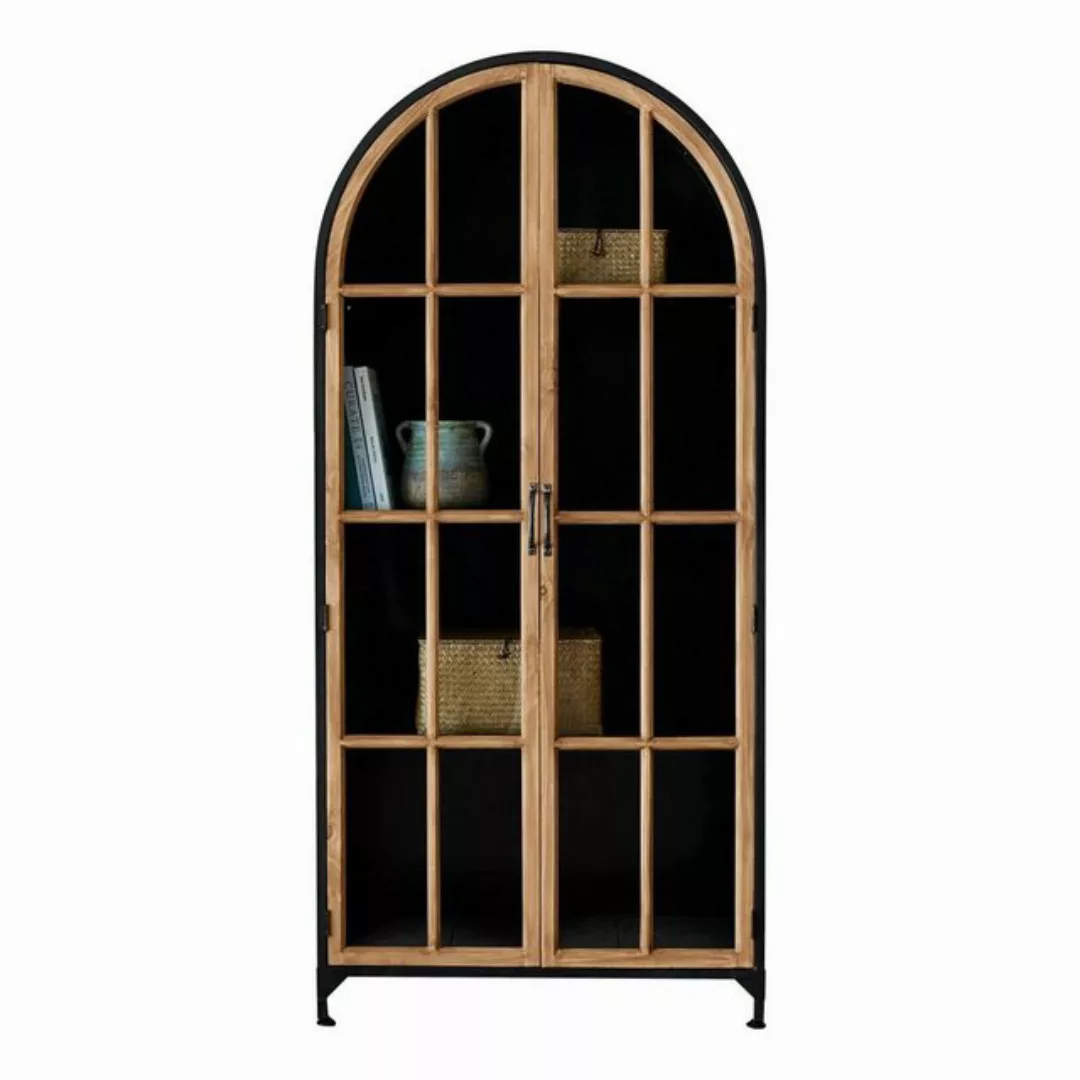 Mirabeau Standvitrine Schrank Mardilly braun/schwarz günstig online kaufen