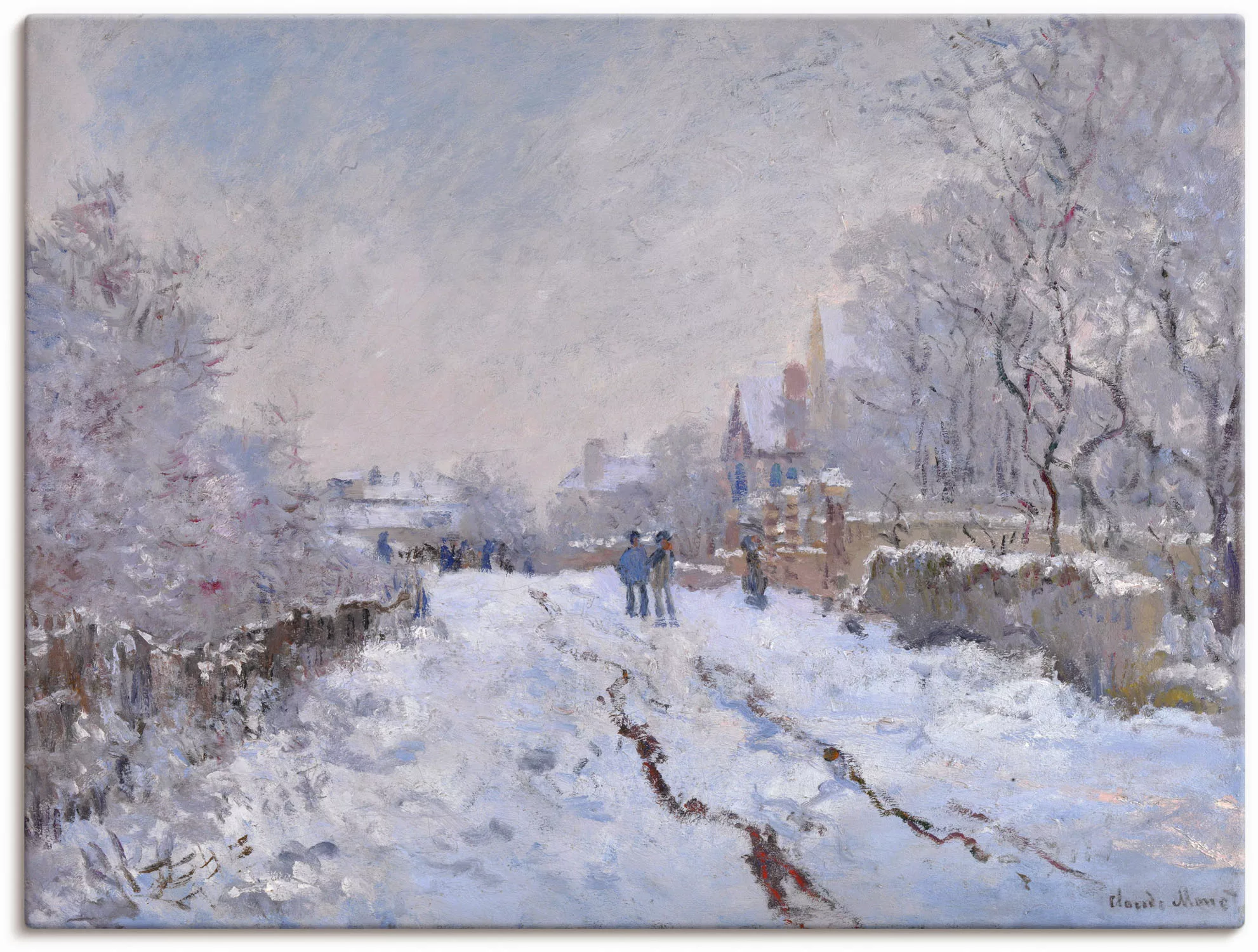 Artland Wandbild "Schnee in Argenteuil.", Vier Jahreszeiten Bilder, (1 St.) günstig online kaufen