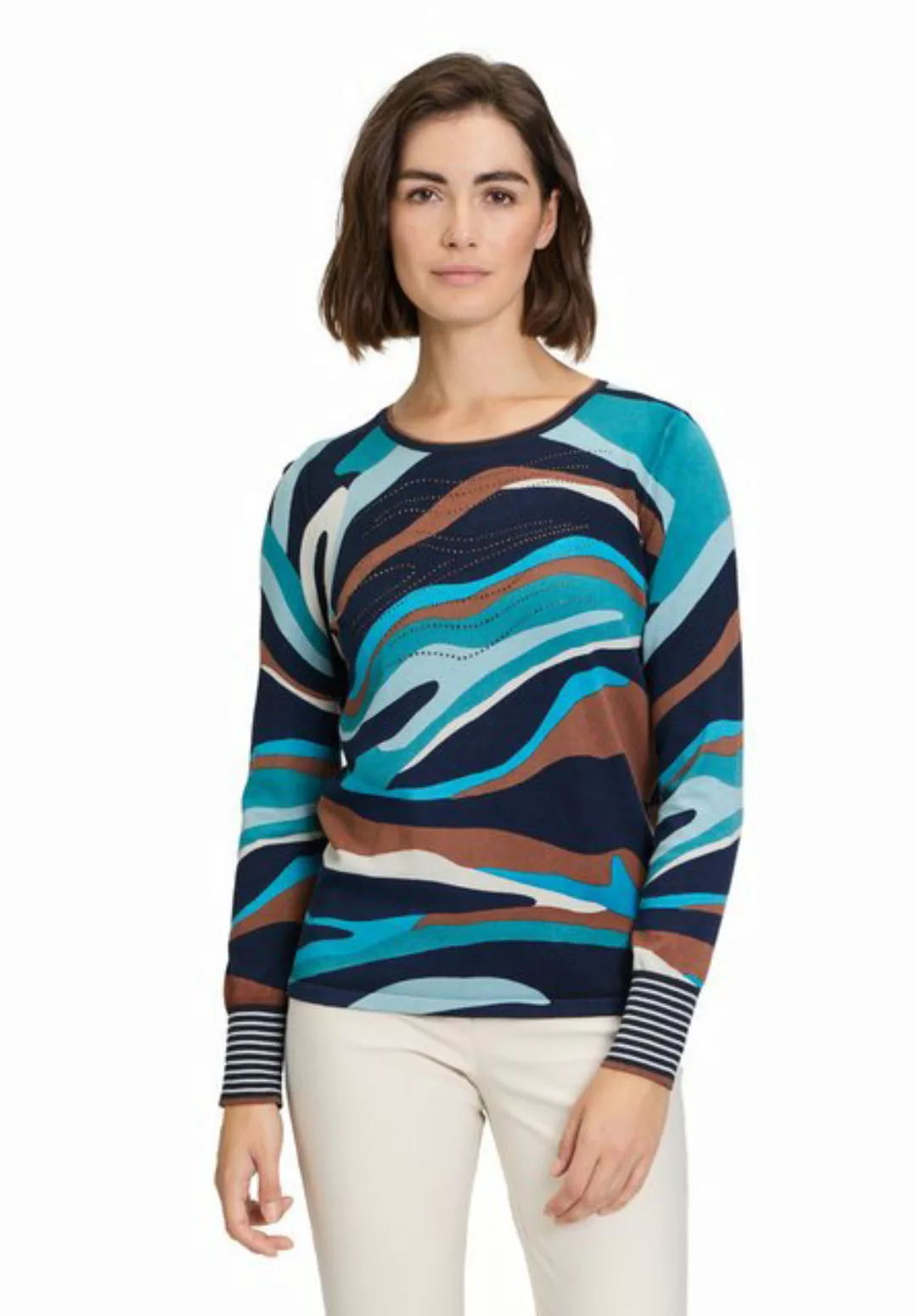 Betty Barclay Strickpullover "Betty Barclay Feinstrickpullover mit Aufdruck günstig online kaufen