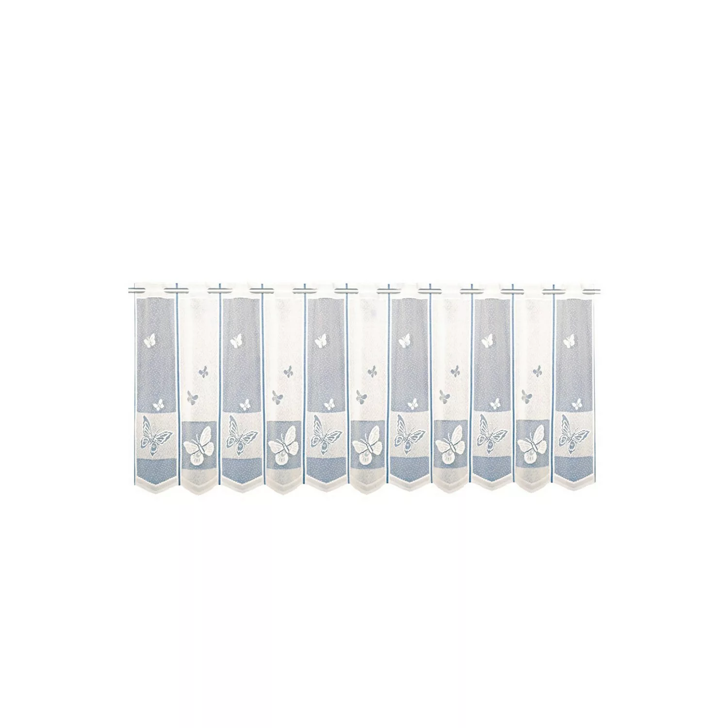 Bistrogardine mit Stangendurchzug Weiß 60 cm x 160 cm günstig online kaufen