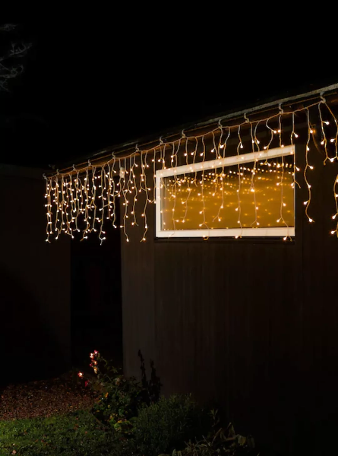 KONSTSMIDE LED-Lichtervorhang »Weihnachtsdeko aussen«, 200 St.-flammig günstig online kaufen