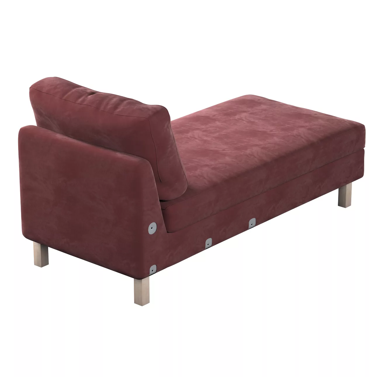 Bezug für Karlstad Recamiere Zustellsofa, kurz, bordeaux, Bezug für Karlsta günstig online kaufen