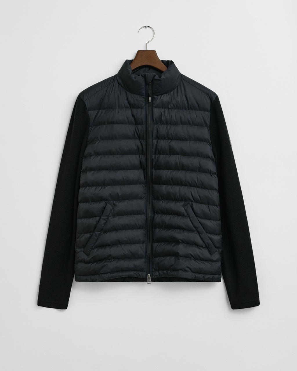 Gant Steppjacke "MIXED MEDIA", Ärmel aus Strick, regular fit, Stehkragen günstig online kaufen