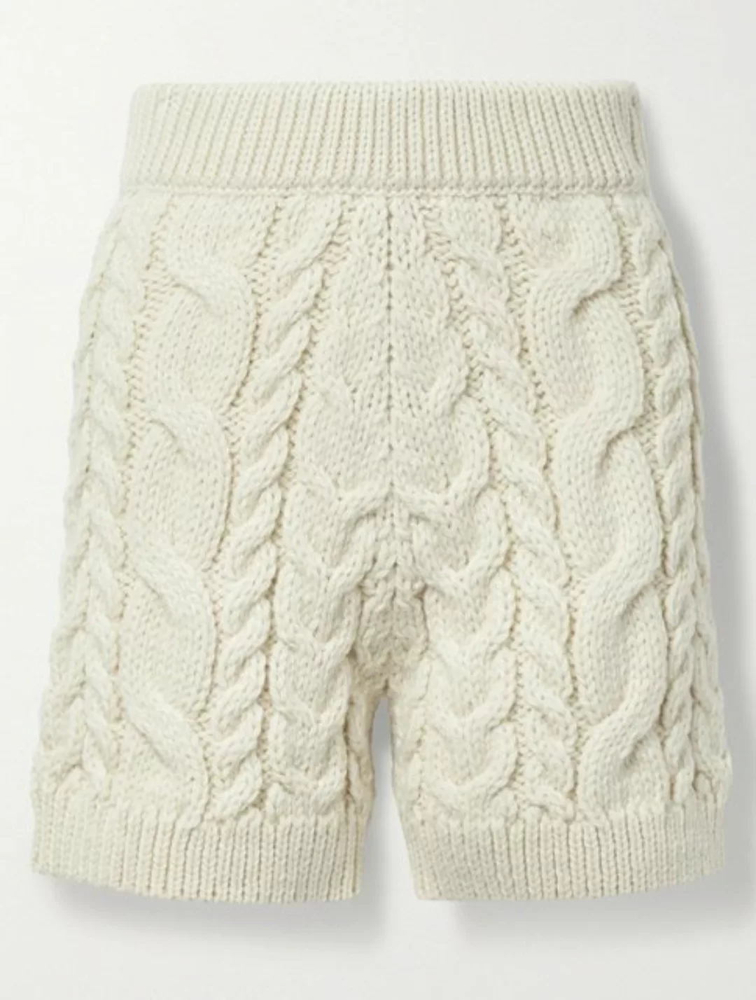 MR MITTENS Shorts MR MITTENS Cable Knit Wool Strick Shorts Wolle Zopfstrick günstig online kaufen