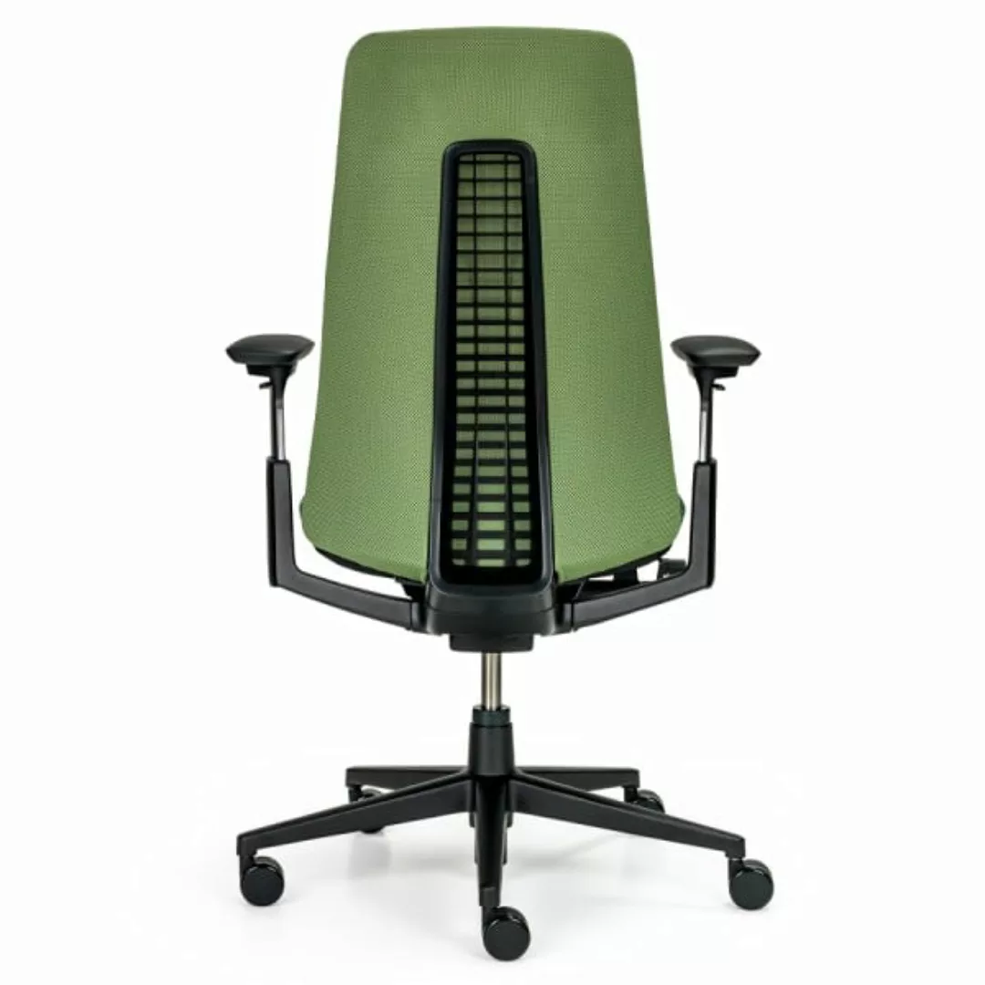 HAWORTH Fern Bürostuhl | Bis 150 kg | Netzrücken Grün | Rahmen Schwarz | 4D günstig online kaufen