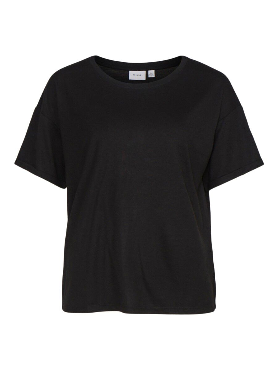 VILA Oversize- T-shirt Damen Schwarz günstig online kaufen