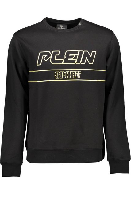 PLEIN SPORT Sweatshirt Herren Pullover in Schwarz mit Kontrastdetails und günstig online kaufen