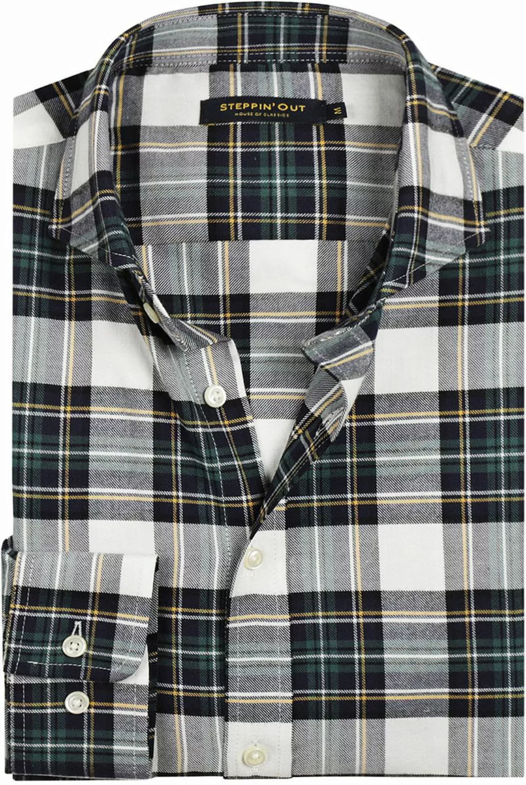 Steppin' Out Flanel Hemd Karos Schwarz Grün - Größe XL günstig online kaufen