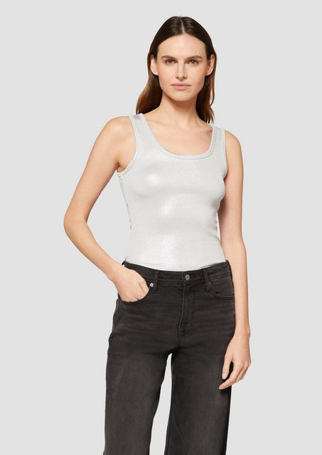 s.Oliver Shirttop Top mit Glitzer-Effekt günstig online kaufen