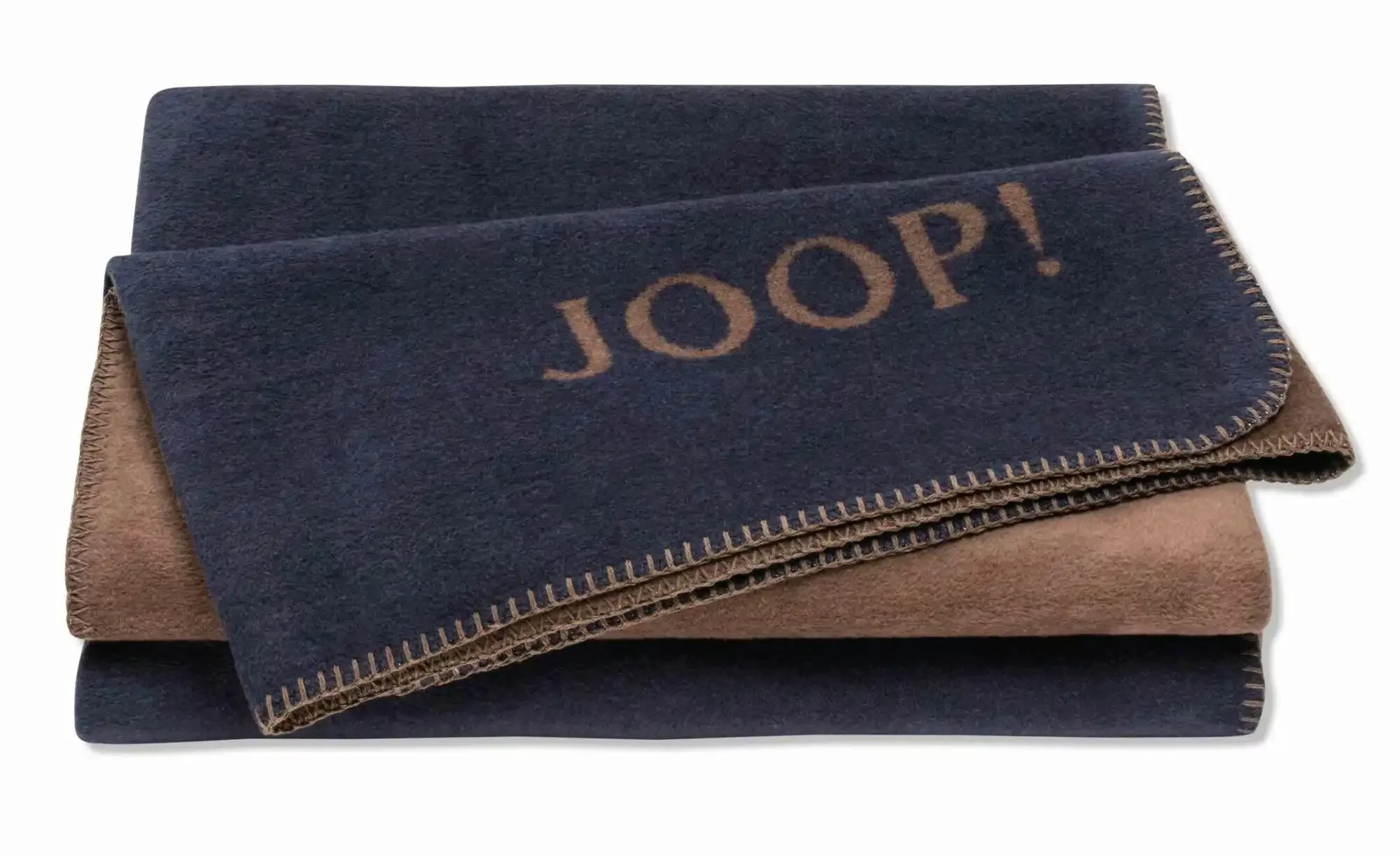 JOOP! Wohndecke Uni Doubleface ¦ blau ¦ Baumwollmischgewebe ¦ Maße (cm): B: günstig online kaufen