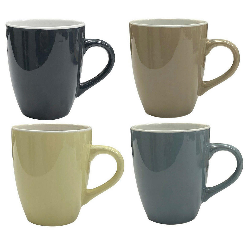 Kaffeebecher 4er Set multicolor Keramik 4 tlg. günstig online kaufen