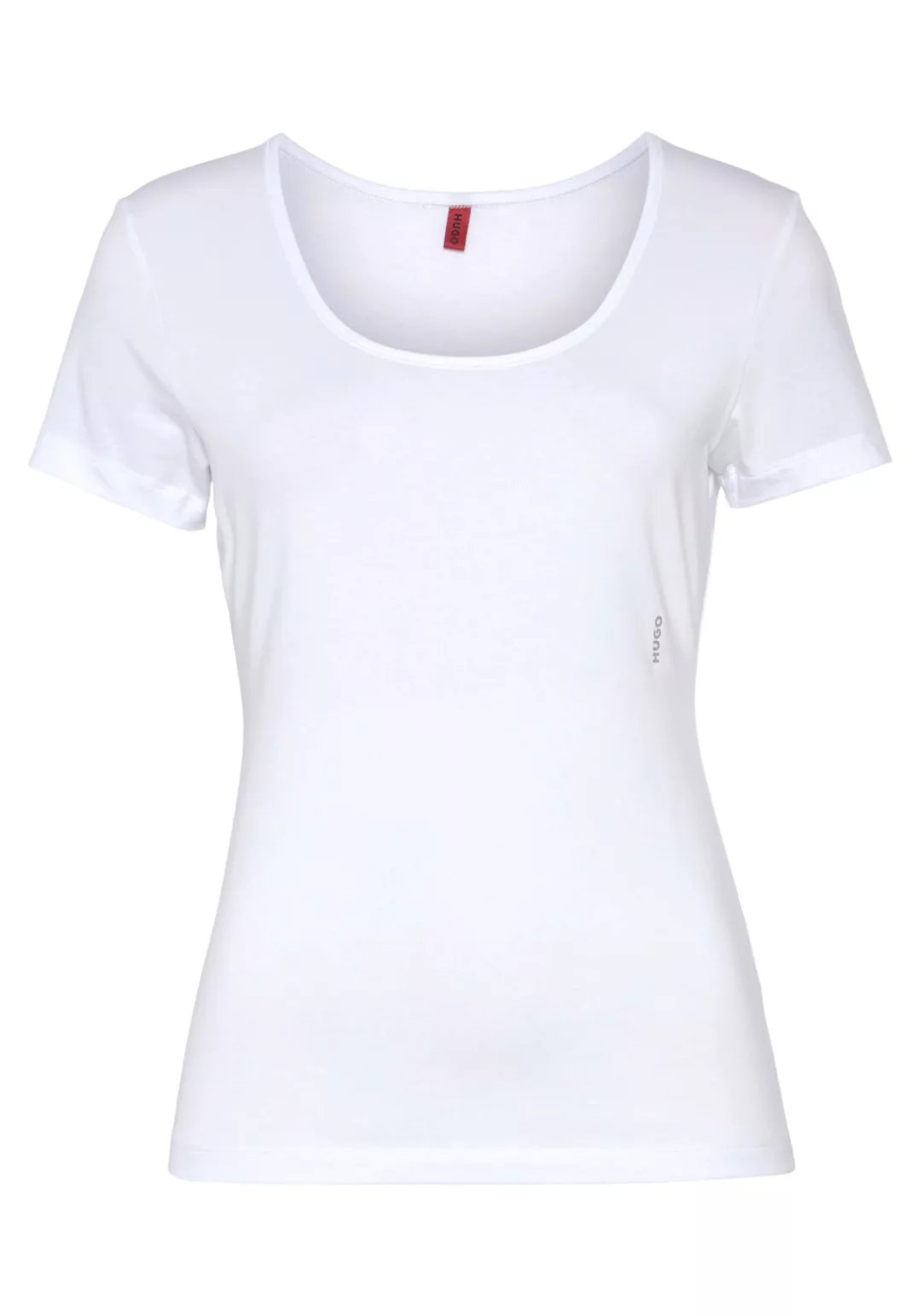 HUGO T-Shirt (Packung, 2-tlg., 2er-Pack) mit vertikalem Logodruck günstig online kaufen