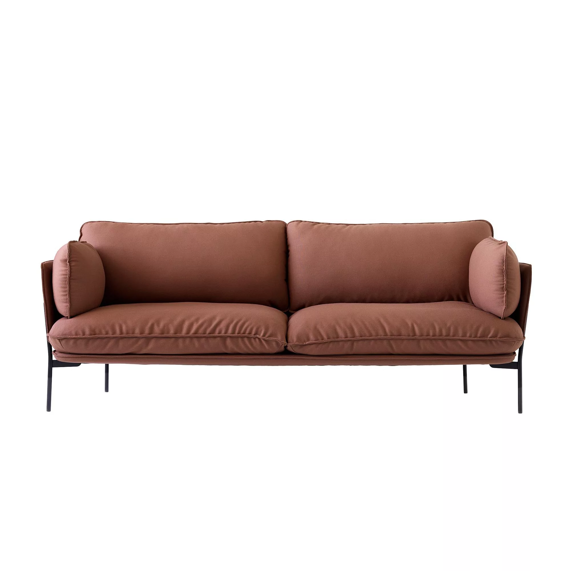 &Tradition - Cloud LN3.2 Sofa 3-Sitzer - rot-braun/Stoff Steelcut 2 365/BxH günstig online kaufen