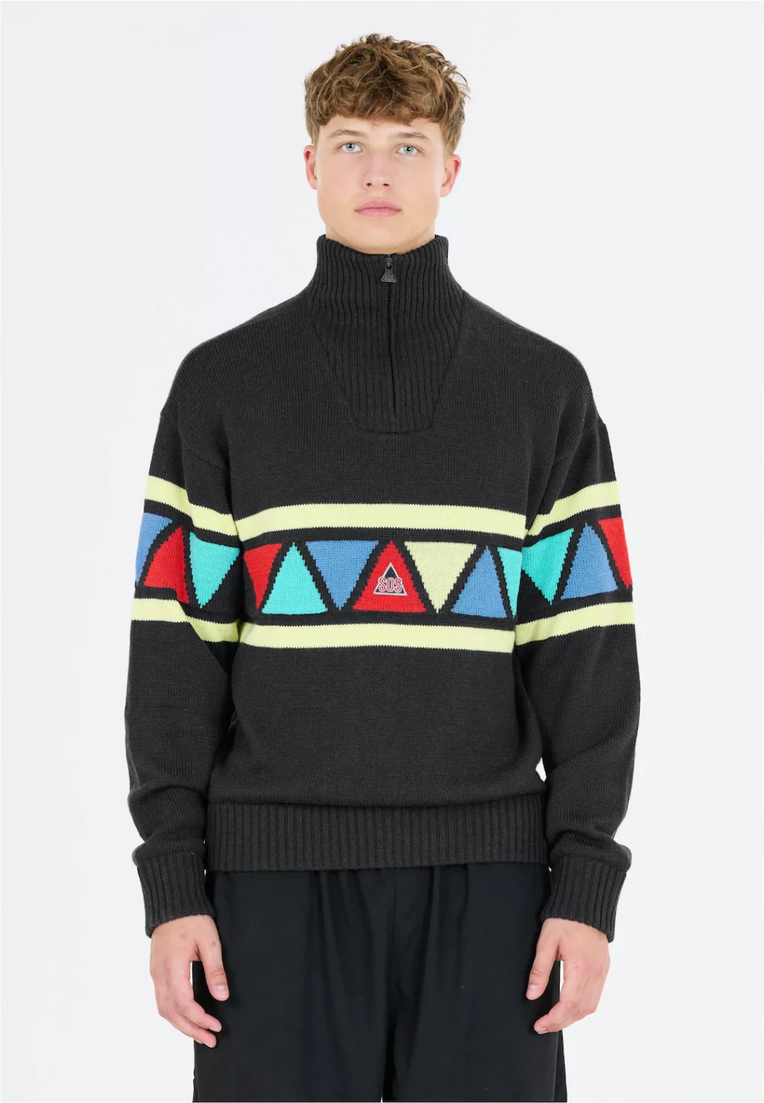 SOS Strickpullover "The Windbreaker", im kultigen Strick-Look mit Merinowol günstig online kaufen