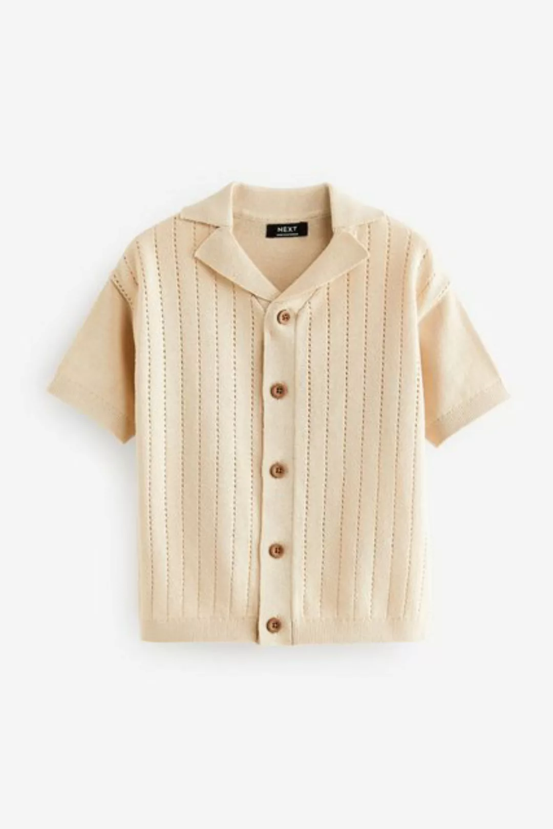 Next Poloshirt Kurzärmeliges, durchgehend geknöpftes Polohemd (1-tlg) günstig online kaufen