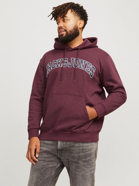 Jack & Jones PlusSize Hoodie JJECALEB VARSITY SWEAT HOOD NOOS PLS günstig online kaufen