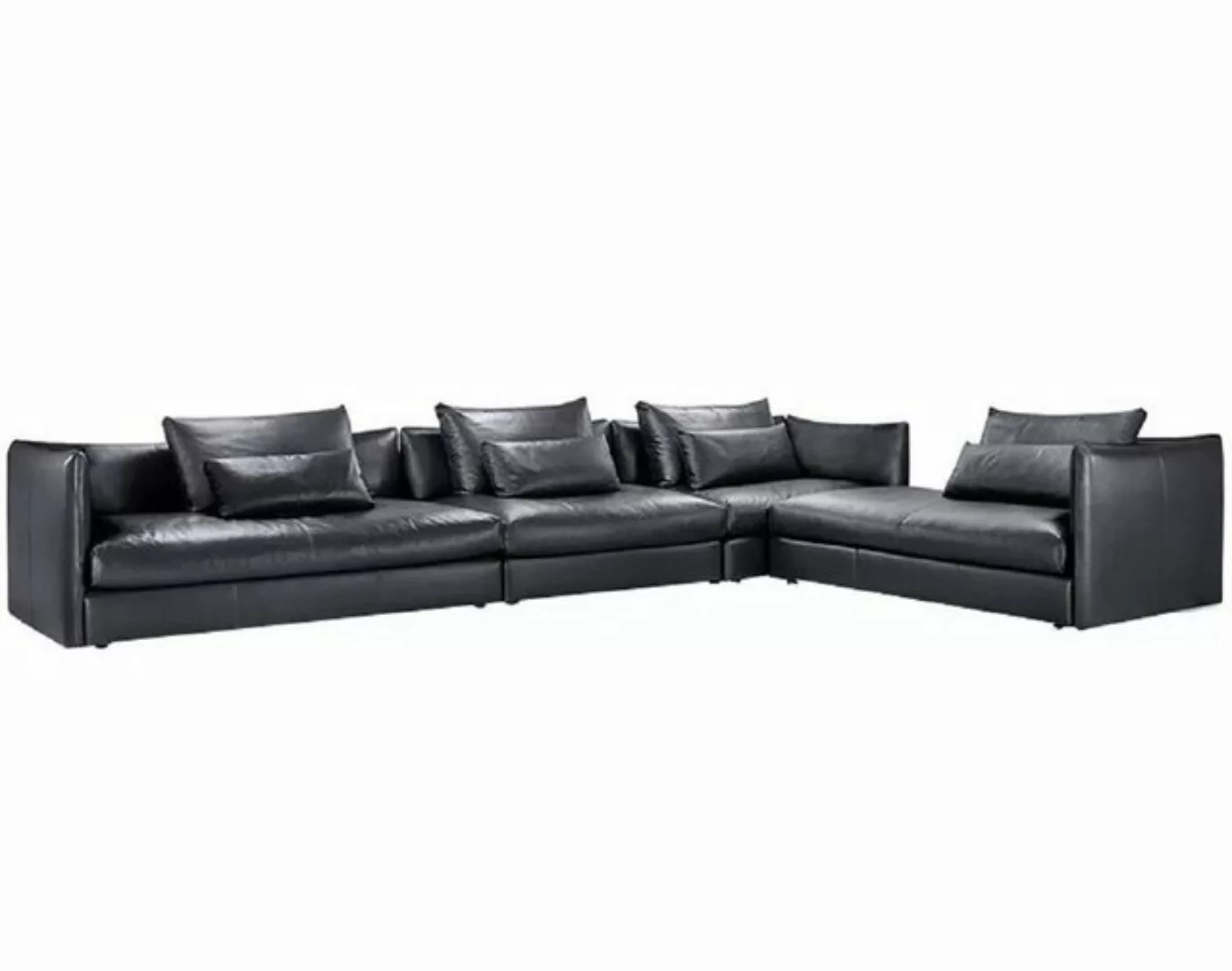 JVmoebel Ecksofa, Italienische Leder Stil Wohnzimmer Möbel Ecksofa Sofa Pol günstig online kaufen