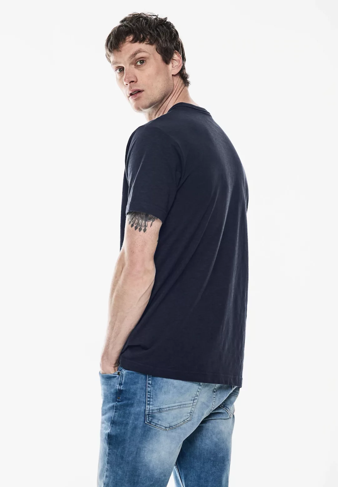 STREET ONE MEN T-Shirt aus reiner Baumwolle günstig online kaufen