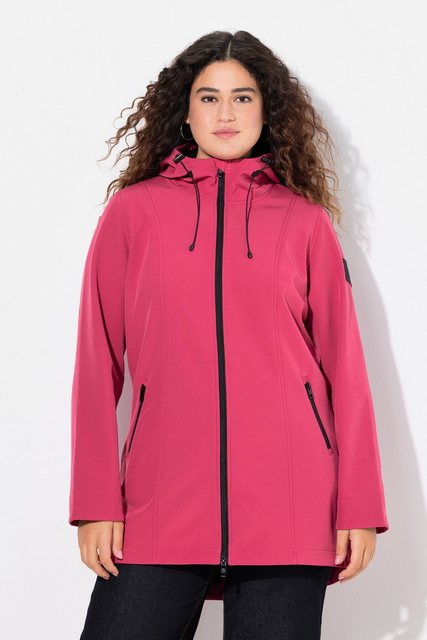 Ulla Popken Softshelljacke HYPRAR Long-Softshelljacke wasserabweisend A-Lin günstig online kaufen