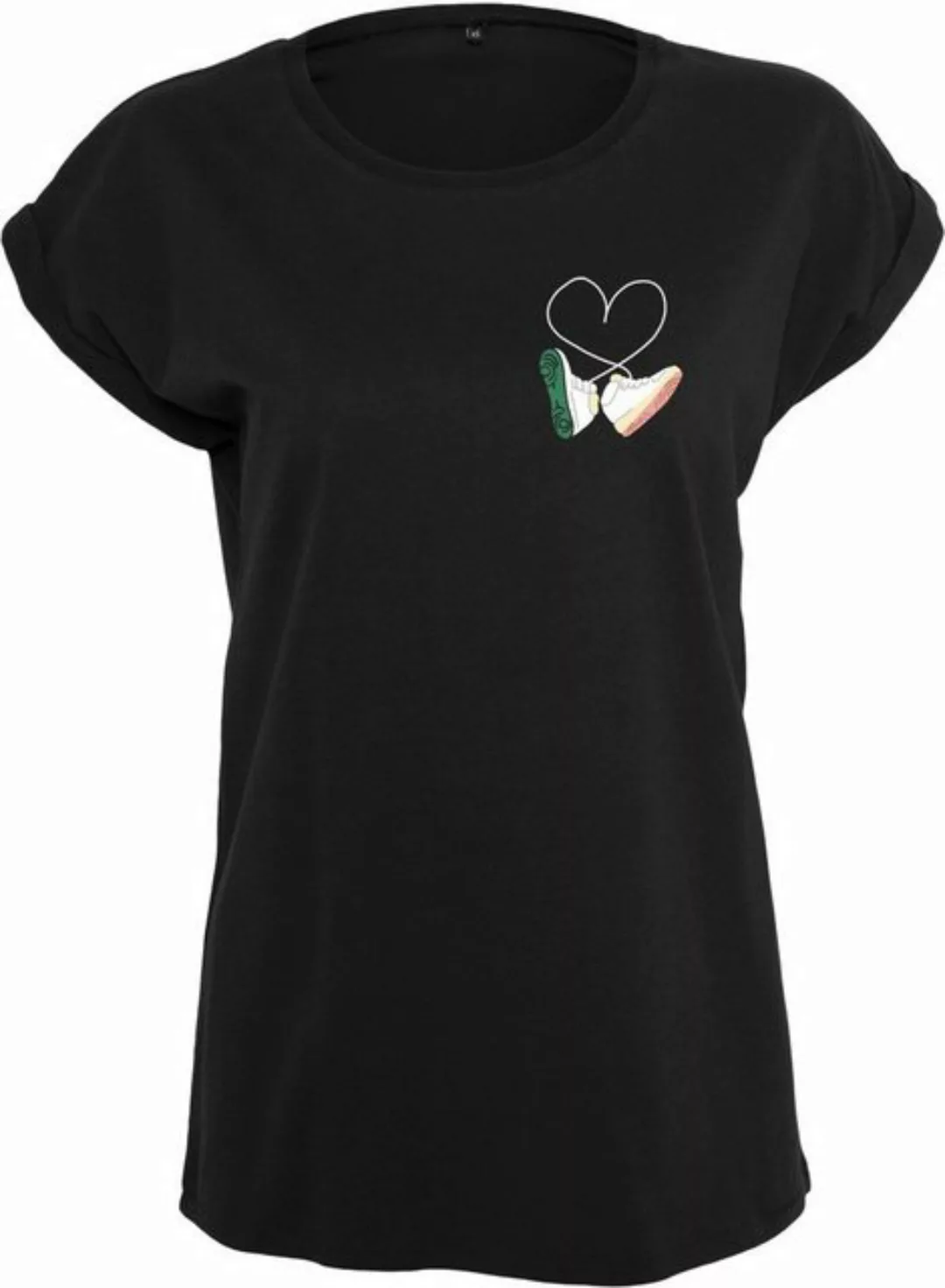 MisterTee Kurzarmshirt MisterTee Damen Ladies Kicks Love EMB Tee (1-tlg) günstig online kaufen