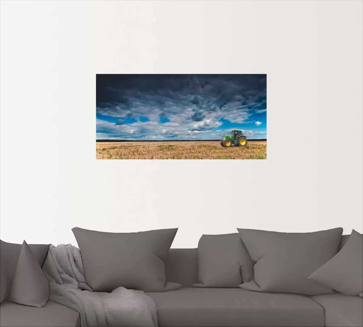 Artland Wandbild "Traktor Landschaftsfotografie", Traktoren, (1 St.), als P günstig online kaufen