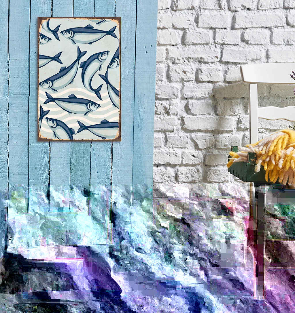 queence Metallbild "Maritim", Tiere, (1 St.), Stahlschilder günstig online kaufen