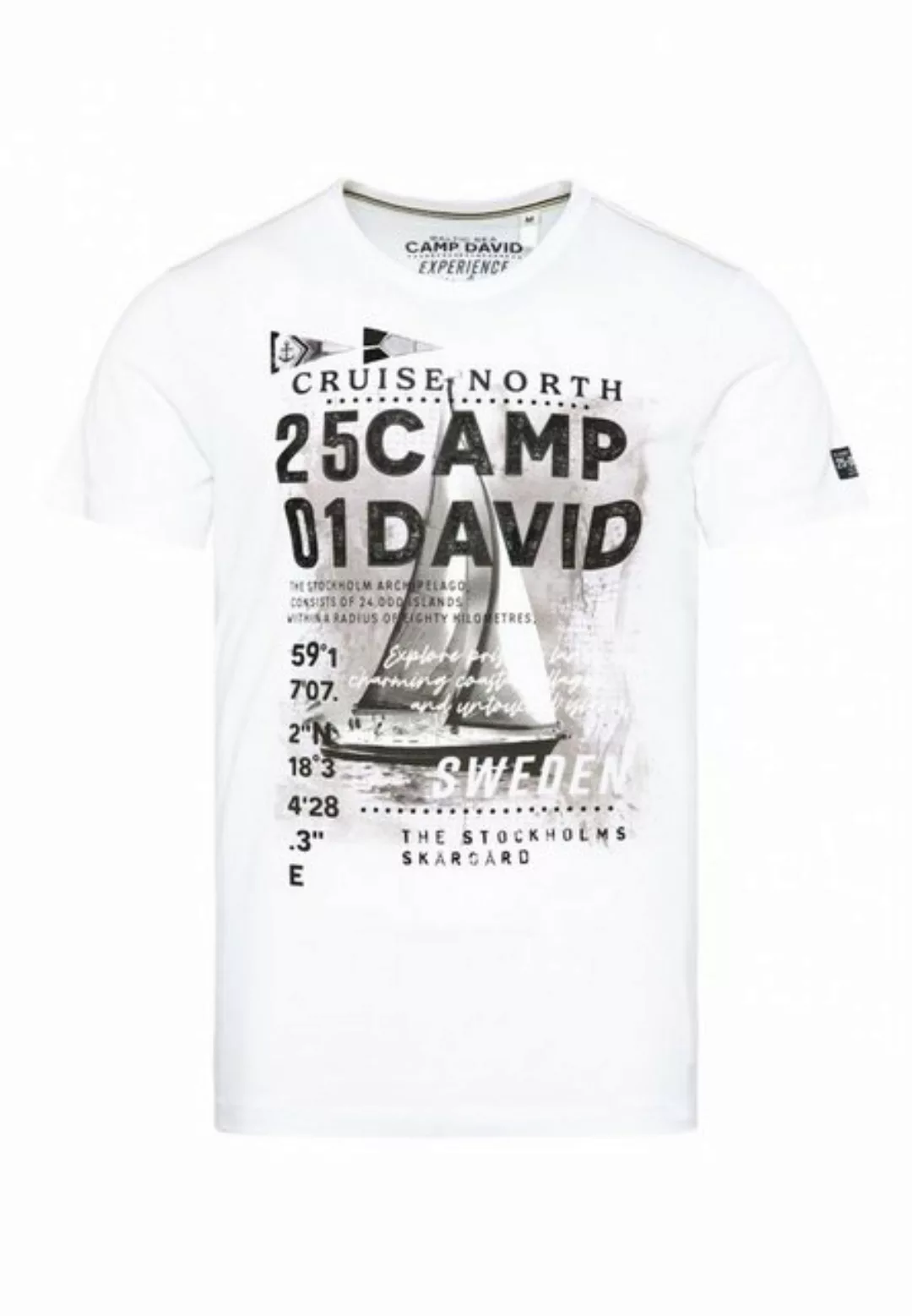 CAMP DAVID T-Shirt T-Shirt CRUISE NORTH Kurzarmshirt (1-tlg) günstig online kaufen