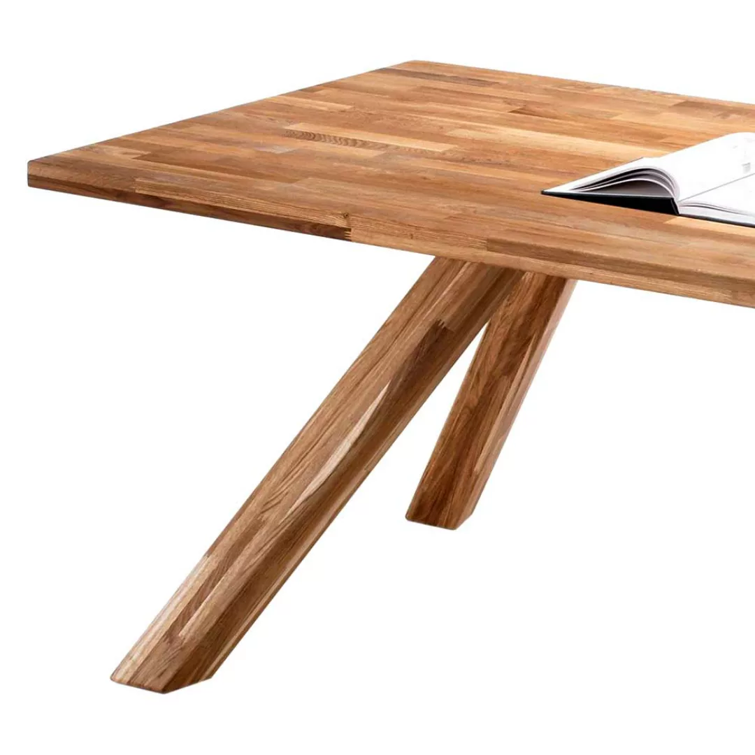 Esszimmertisch aus Eiche Massivholz 2 m lang günstig online kaufen