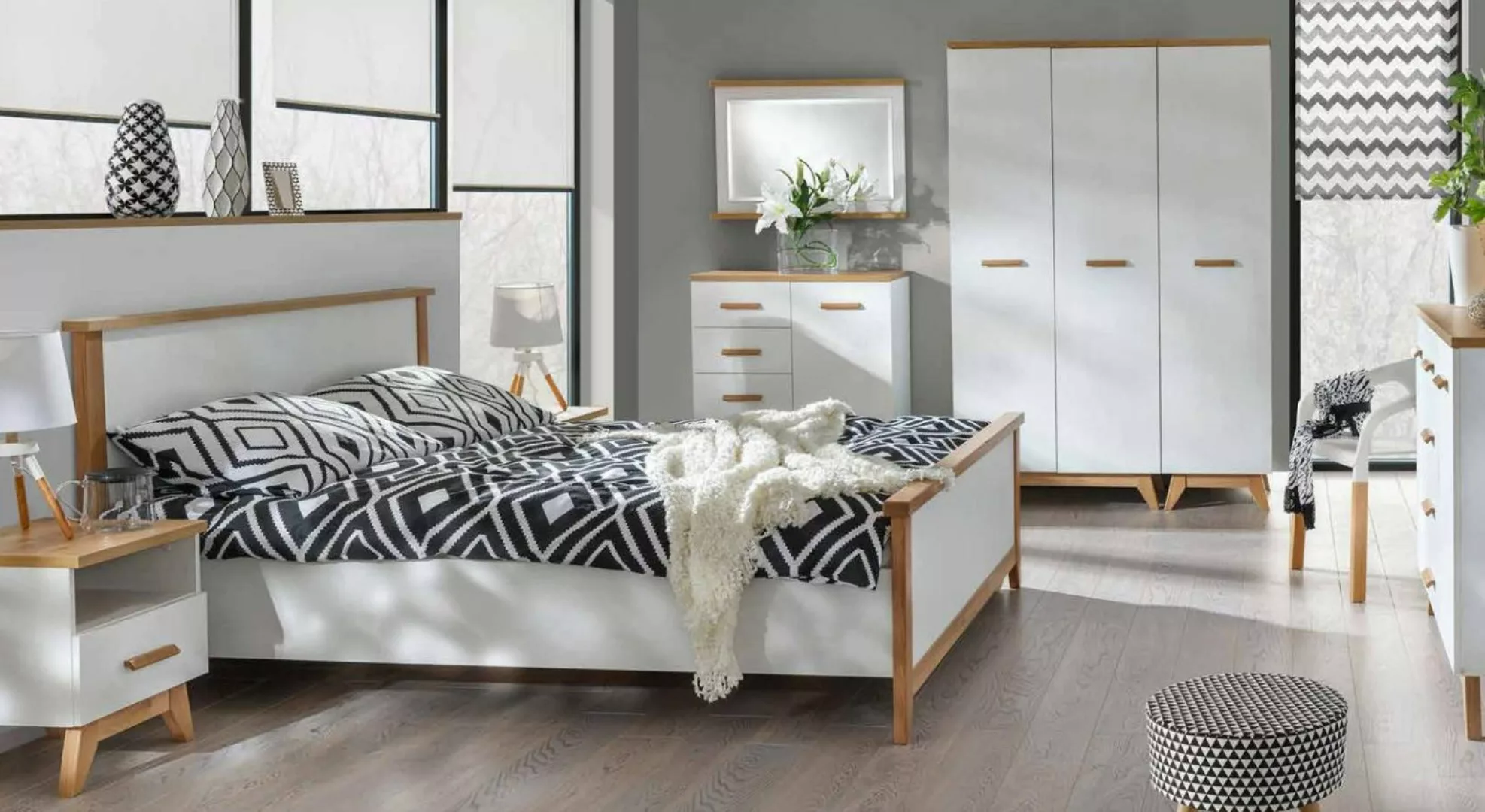 Xlmoebel Chaiselongue Neues Designer-Holzbett für das Schlafzimmer mit edle günstig online kaufen