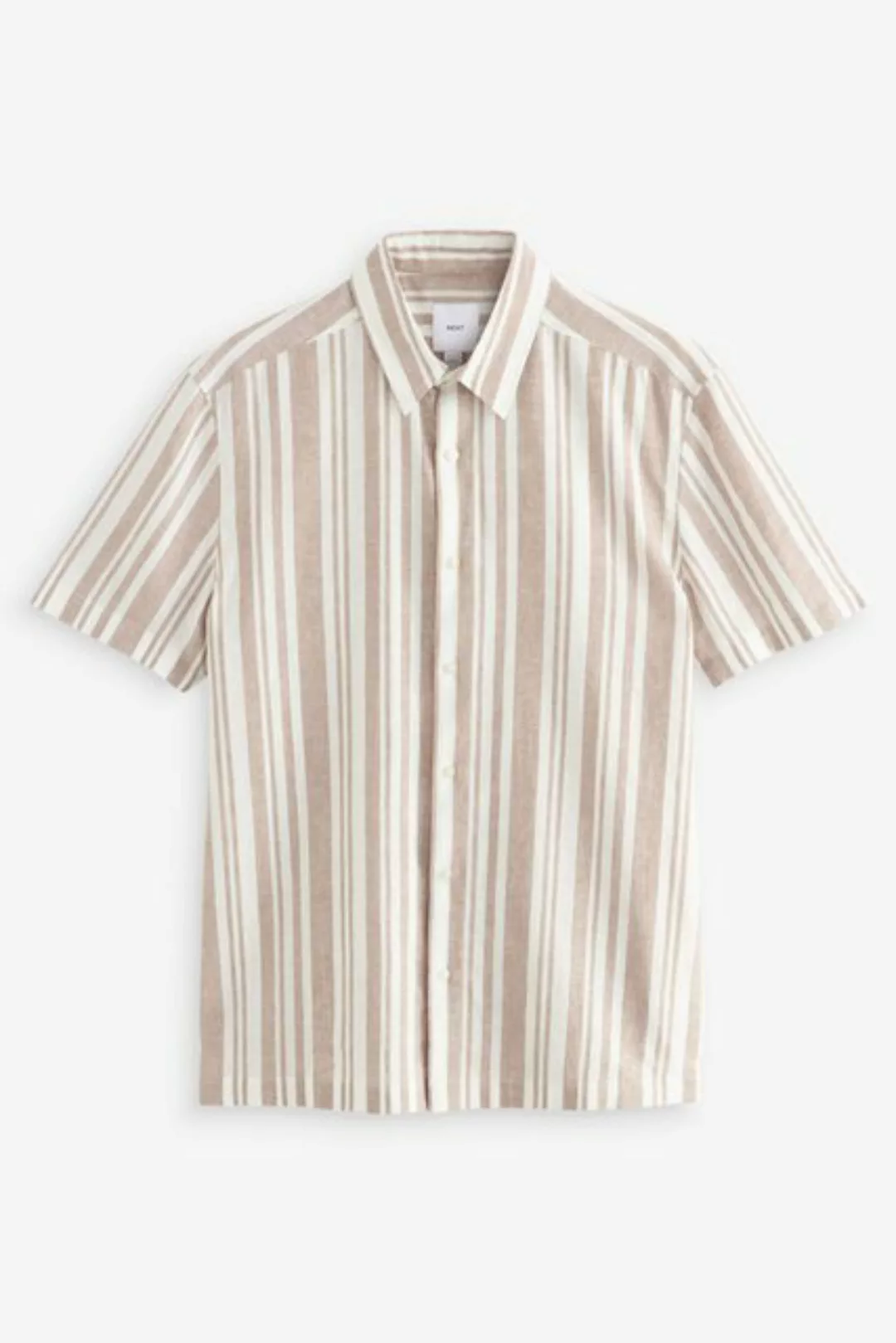 Next Kurzarmhemd Kurzärmliges Hemd mit Streifen aus Leinengemisch (1-tlg) günstig online kaufen