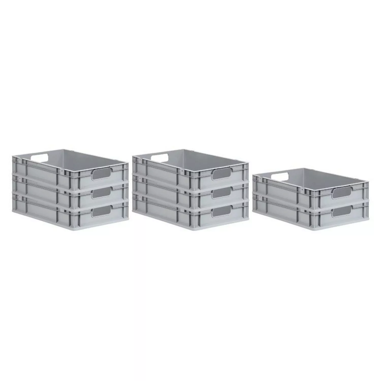 PROREGAL Spar Set 8x Eurobox Nextgen Economy Griffe Offen HxBxT 12 x 40 x 6 günstig online kaufen