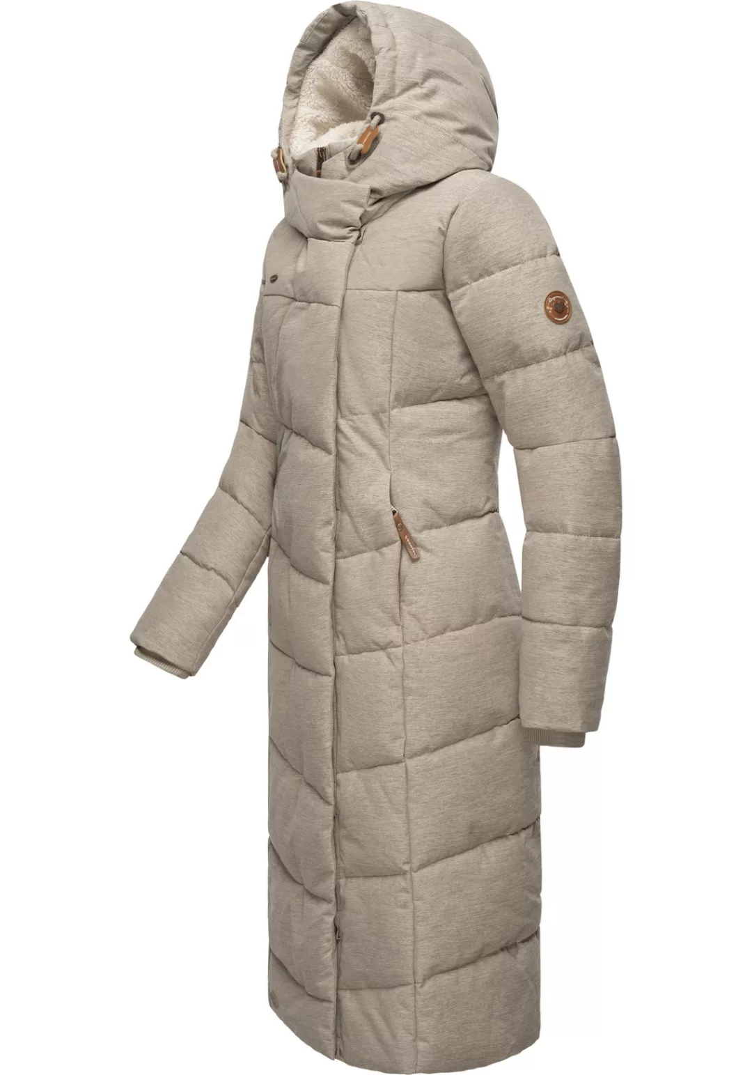 Ragwear Wintermantel "Pavla Long", extralanger Winterparka mit Teddyfutter günstig online kaufen