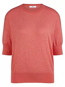 Rundhals-Pullover Peter Hahn rot günstig online kaufen