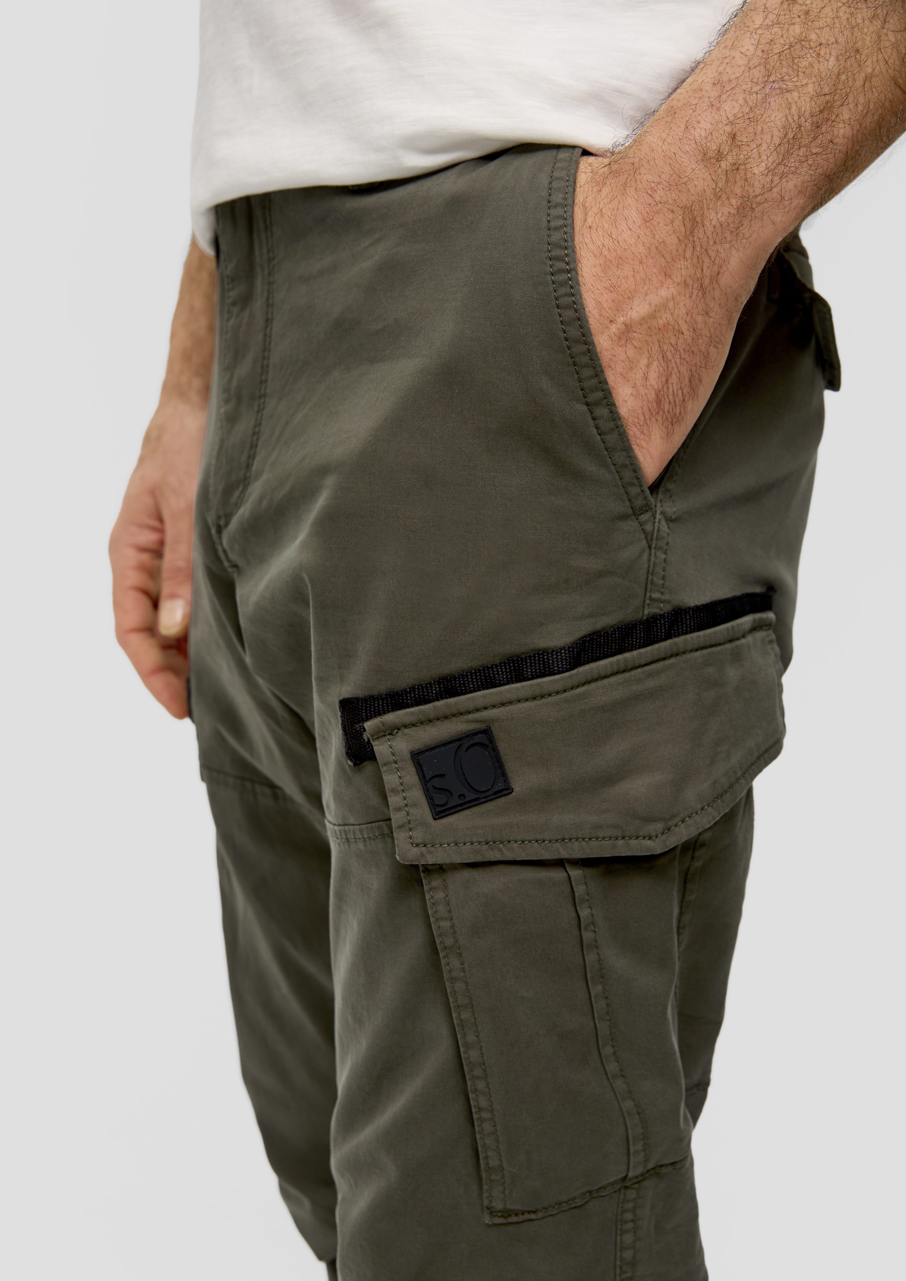 s.Oliver Stoffhose Cargohose mit Garment Dye günstig online kaufen